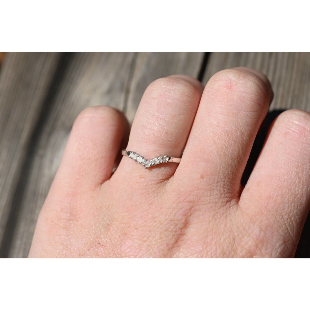 alternative raw diamond engagement ring raw crystal size 4 5 6 7 8 8 9 1…